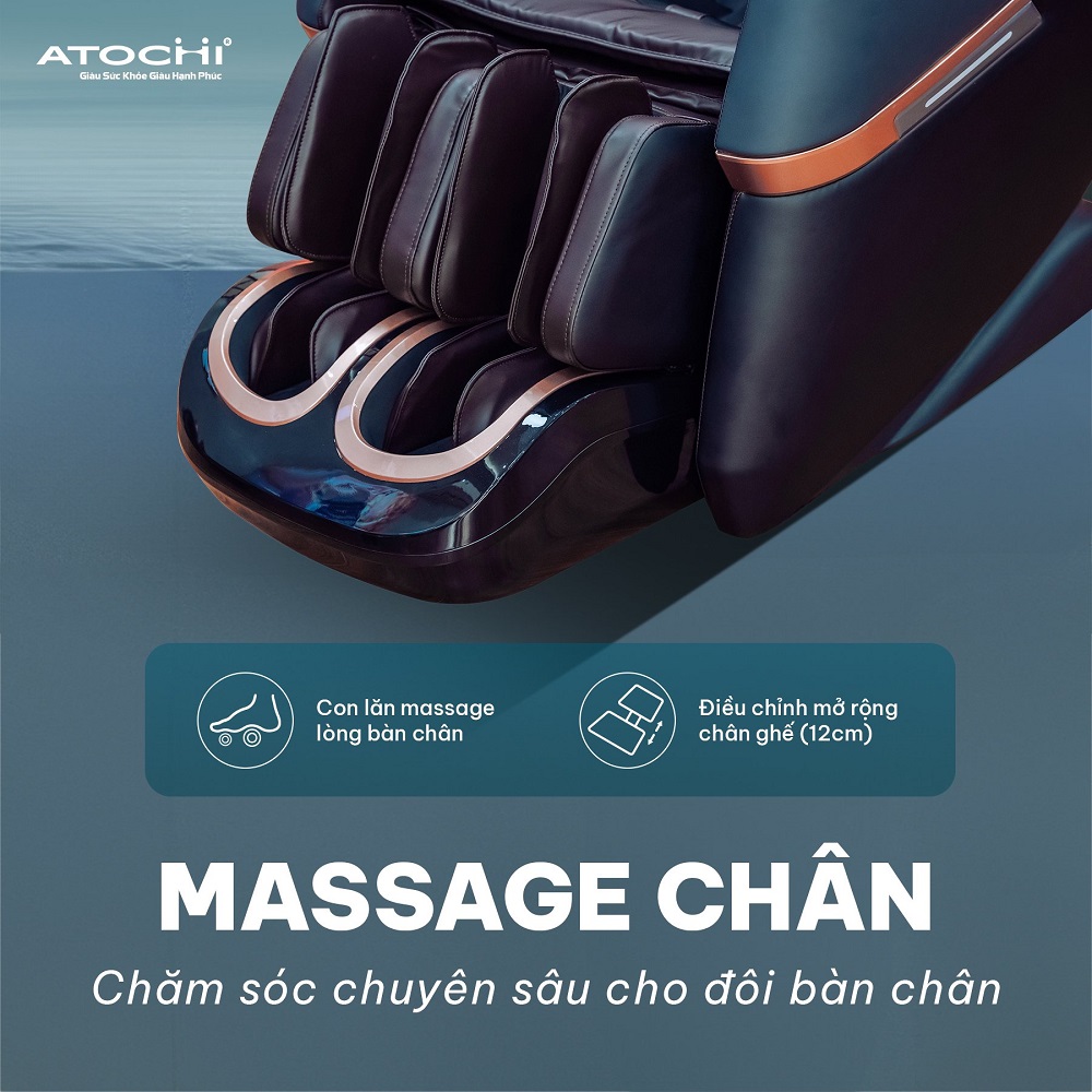 Tính năng massage chân chuyên sâu