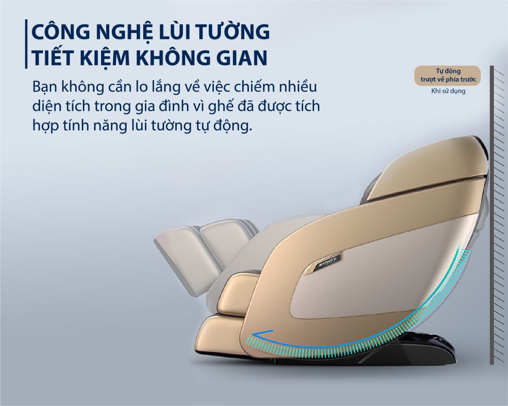 Công nghệ lùi tường Zero Wall tiết kiệm diện tích của Atochi 112