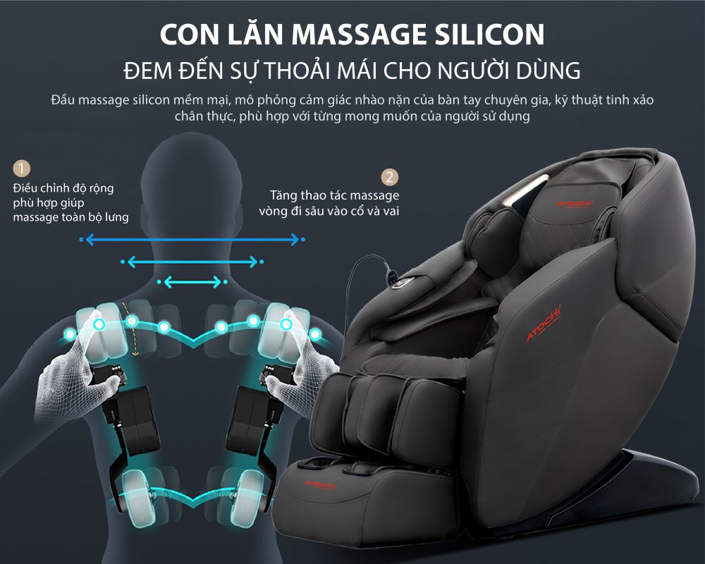 Atochi 228 Con lăn silicon massage nhẹ nhàng xóa tan nhức mỏi