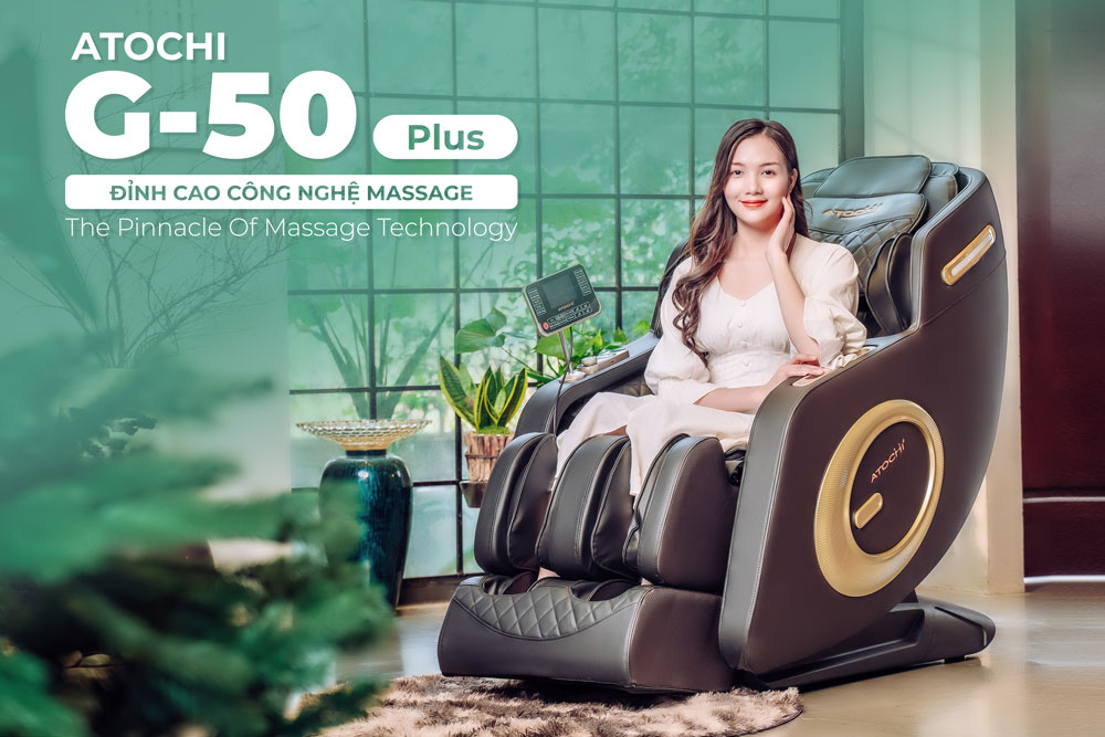 Ghế massage Atochi G-50 Plus thông minh nâng tầm sức khỏe sống