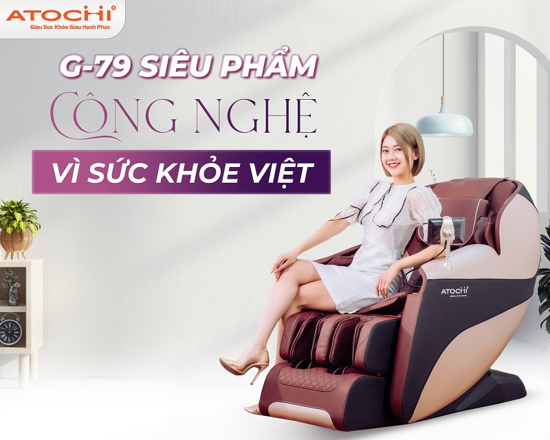 Ghế massage Atochi G-79 giúp thư giãn từ sâu bên trong