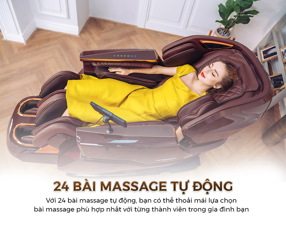 24 chương trình massage đa dạng 