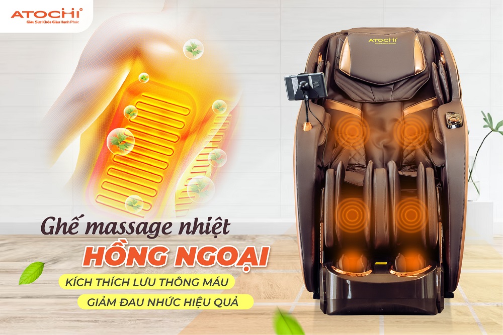 Ghế massage Atochi 737 massage nhiệt toàn thân