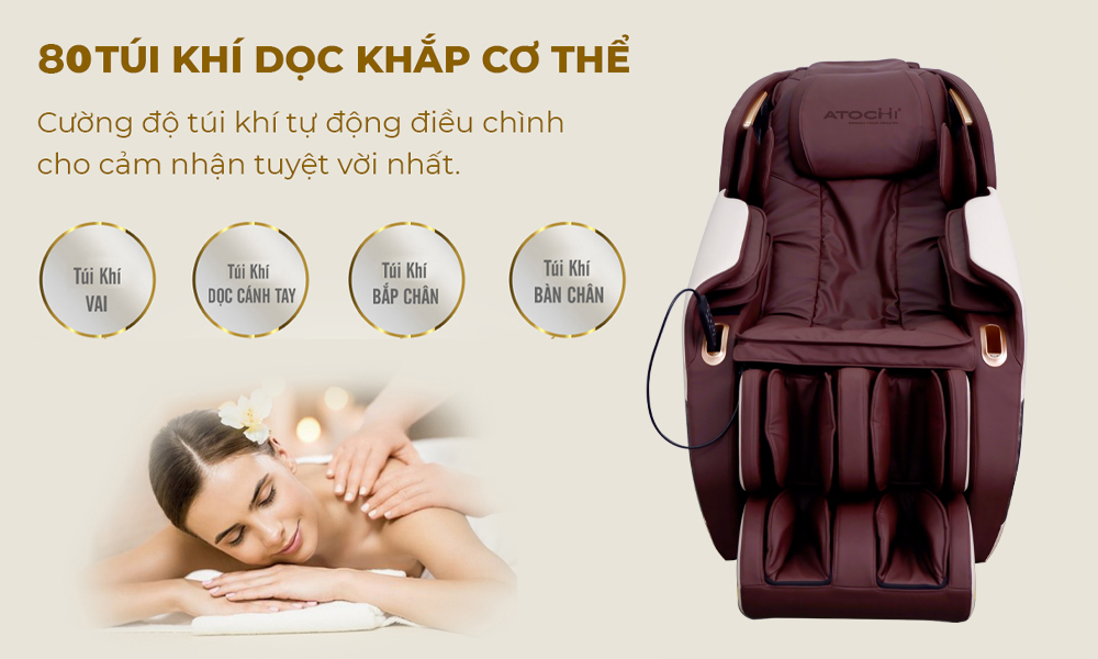 Hệ thống 80 túi khí nâng cao trải nghiệm sử dụng của Atochi AK 5527