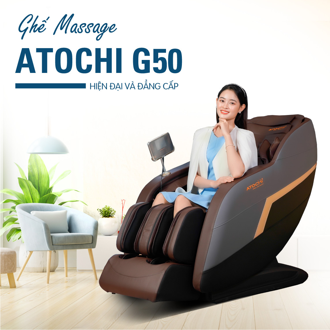 Tăng trải nghiệm với ghế massage Atochi G50