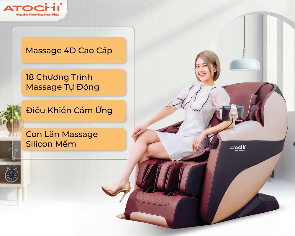 Tận hưởng cảm giác thư giãn bên ghế massage Atochi G79