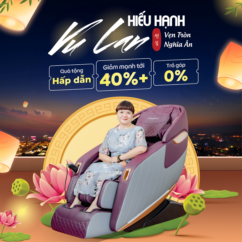 Giảm mạnh giảm sâu giảm kịch liệt với ghế massage Atochi