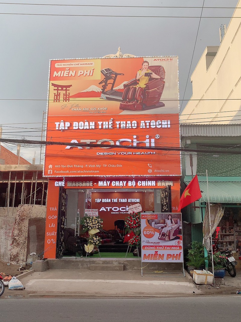 Toàn cảnh cửa hàng bán ghế massage tại An Giang