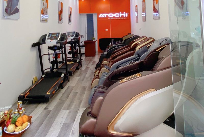 Một góc showroom ghế massage Atochi Vĩnh Phúc