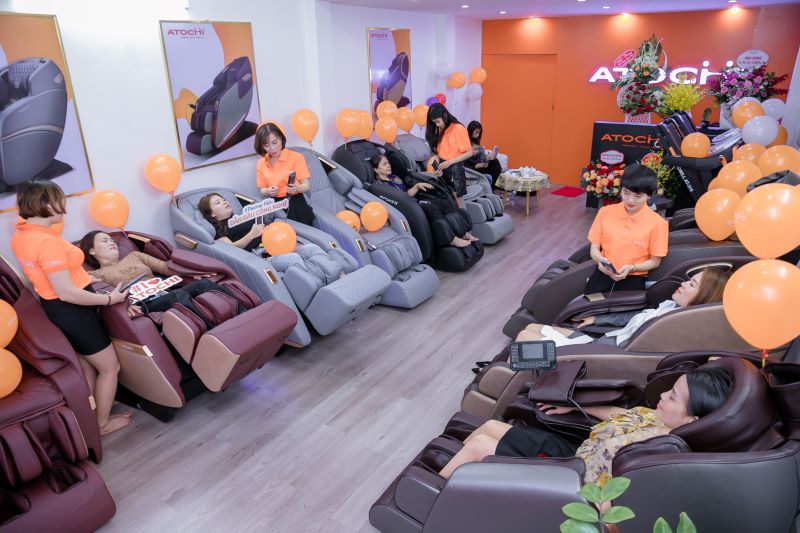 Một góc showroom ghế massage tại Quảng Ninh 