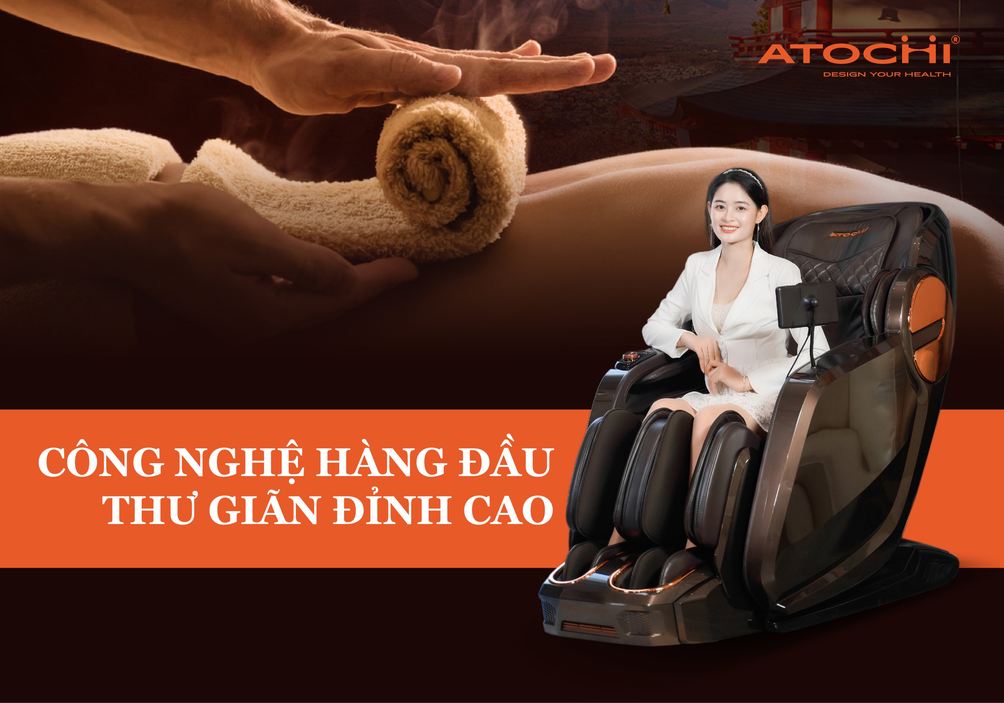 Ghế massage Atochi đi đầu công nghệ hiện đại
