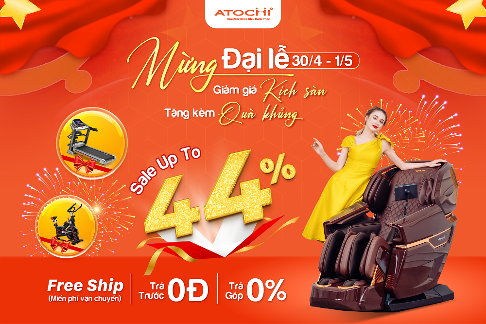 Atochi tung ưu đãi khủng cùng nhiều quà tặng giá trị mừng Đại lễ