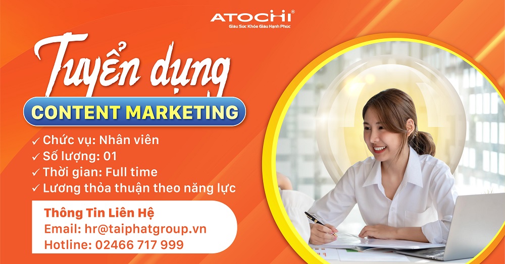 Atochi tuyển nhân viên Content Marketing