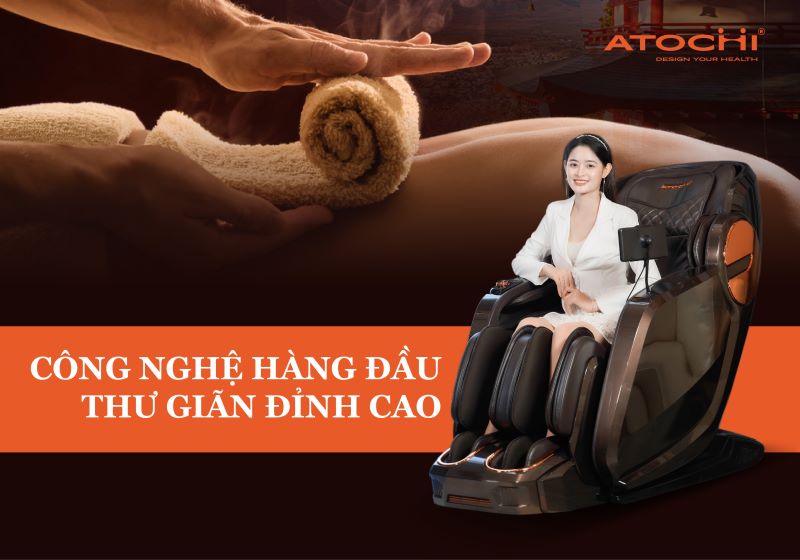 Atochi tặng bạn voucher giảm giá đến 40% cho ghế massage
