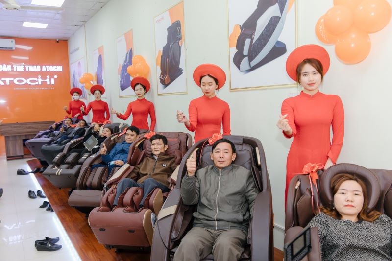 Một góc showroom ghế massage tại Thanh Hóa