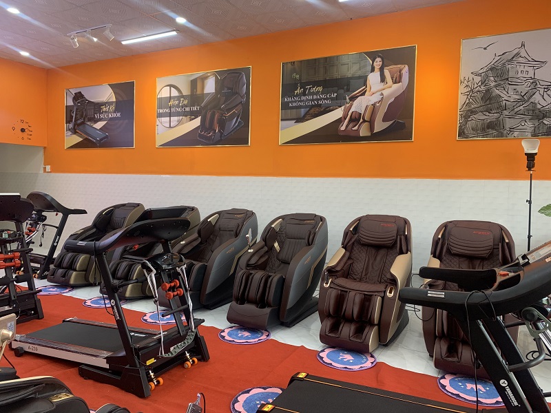 Một góc showroom ghế massage tại Đồng Nai