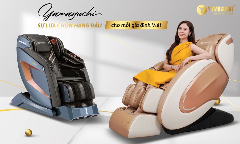 Yamaguchi - thương hiệu ghế massage được khách hàng tin tưởng lựa chọn