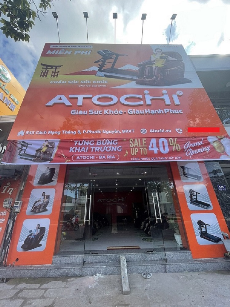 Cửa hàng của Atochi tại chi nhánh Bà Rịa - Vũng Tàu